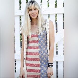 Spell flag dress MINI SHORT Patriotic Striped and Starred Dress